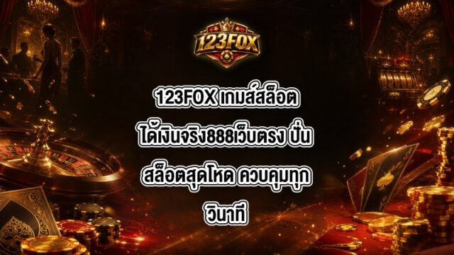 123FOX เกมส์สล็อตได้เงินจริง888เว็บตรง